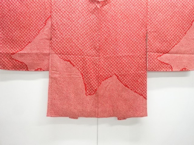 JAPANESE KIMONO / UNUSED HAORI COAT / ALL SHIBORI / ABSTRACT PATTERN 